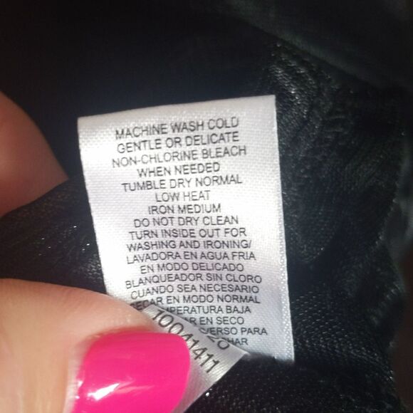 VENUS black sheer polyester maxi dress swim cover up, v-neck, elastic waist Smal - Picture 6 of 7